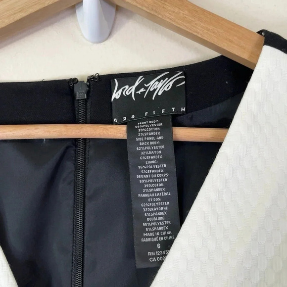 Lord + Taylor Sleeveless 424 Fifth Bodycon Cocktail Sheath Dress - Picture 13 of 13